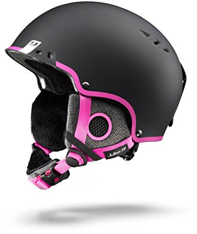 Julbo JC734222 Skihelm für Mädchen, Schwarz/Rosa, 53/55