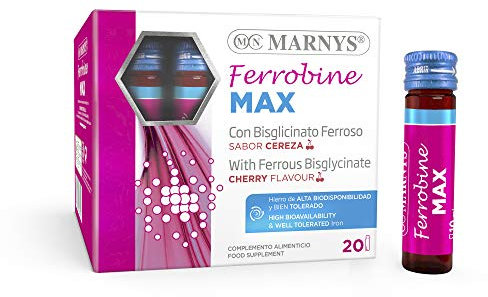 MARNYS Ferrobine MAX Hierro, Zinc y Vitaminas 20 Viales