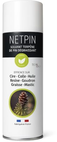 Spray végétal dégraissant et dissolvant multi-usages – Élimine colle, résine, mastic, cire, goudron, graisses et autocollants – Résultat immédiat – Aérosol 400 ml