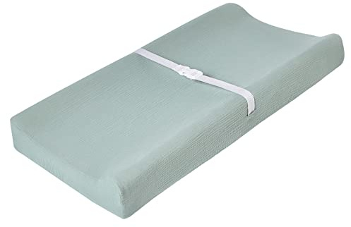 QUENESS Muslin Changing Pad Cover for Baby Boys Girls