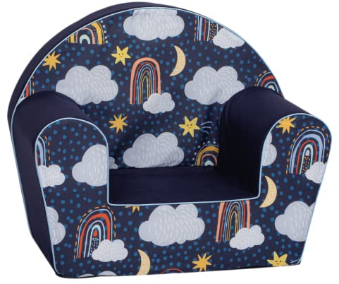 Delsit Kindersessel für Kinder ab 9 Monaten 52x32x42 cm | kindersofa aus weichem Schaumstoff mit abnehmbarem Bezug, kindercouch für Lesen und Entspannen, DT8-23087
