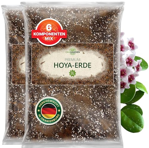 ORAGARDEN Hoya Erde für Zimmerpflanzen und Garten - 6L Hoya Substrat für Pflanzen, Palmen, Blumen - 6 Komponenten Blumenerde