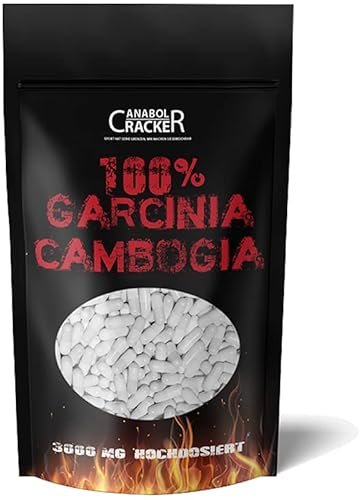 250 Kapseln - Garcinia Cambogia Extrak, 3000 mg pro Tagesdosis, 60% HCA hochdosiert, Reine und Pure Premiumqualität