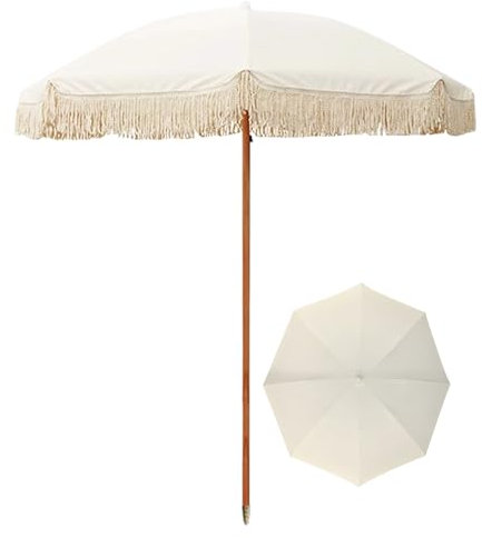Sombrilla Terraza Exterior, UV+50, Parasol Terraza, Sombrilla Playa Plegable Impermeable (200 cm)