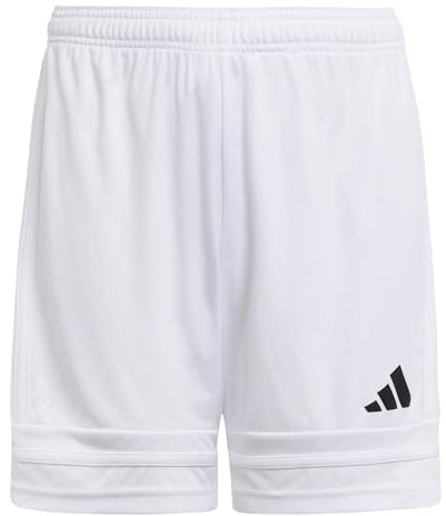 adidas Unisex niños Squadra25 Short Kids Shorts, White/White/Black, 9-10 Years