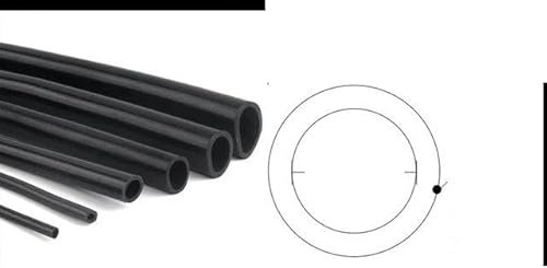 100 cm Innendurchmesser, 2–16 mm, schwarzer Silikonkautschukschlauch – 5 x 7 mm – 100 cm