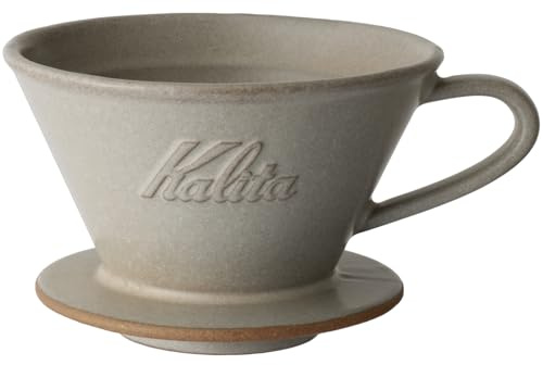 Carita Kaffee-Tropfer Mino Ware Hohe Wärmespeicherung Keramik Für 2-4 Personen Sandbeige #02101 Wave Serie Made in Japan Tropfausrüstung Für 2 Personen Für 4 Tassen Porzellan Stilvoll Outdoor