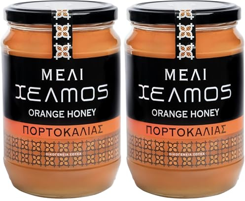 Helmos Miel de Fleurs d' Orange Grec 950 g (Lot de 2)