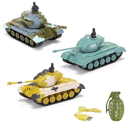 RC ferngesteuerter Panzer mit Fernsteuerung u. integr. Akku, Hochwertiges u. robustes Spielzeug-Modell für Kinder u. Erwachsene, Militär-Modellbau ist ferngesteuert und geeignet für Anfänger u. Profis
