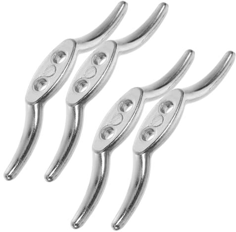 VINTORKY 4pcs Metal Blind Cord Cleats Hooks for Window Blinds Cord Safety Winder Replacements Window Cleats Accessories