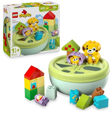 LEGO DUPLO Formsortierer: Welpenhaus - Montessori Sortierspielzeug für Kleinkinder mit bunten Steinen in verschiedenen Formen - Lernspielzeug für Feinmotorik für Mädchen & Jungen ab 18 Monaten - 10441