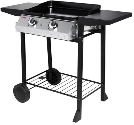 Plancha de gas 2 quemadores 5,3 kW