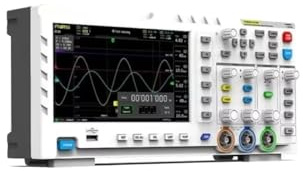 YVAAASIYC Osciloscopio Digital 2 en 1, generador de señales de Entrada de Doble Canal, 100 MH/z*, Ancho de Banda analógico de 2 Canales, frecuencia de muestreo de 1 GSa/s, FNI 1014D(NO P4100 Probe)