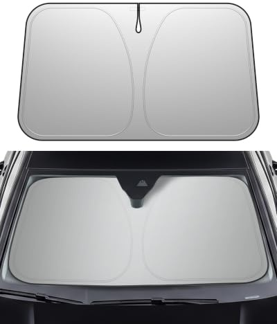 Spigen Sonnenschutz Auto Frontscheibe - UV & Hitzeschutz, Faltbare Auto-Sonnenschutzblende für PKW, Hatchback & Limousine, inkl. Aufbewahrungsbeutel (140 x 80cm)