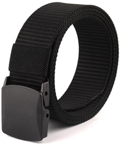 BIVYAX 1 Cintura Bambino in Nylon,Cintura di Sicurezza senza Metallo per Controllo Aeroportuale,cintura bambino Regolabile e Tagliabile,Cintura da Viaggio Leggera per Ragazzi,per Scuola, Sport e Golf