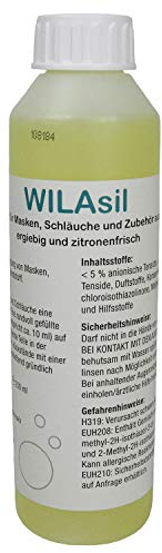 WILAsil 250ml CPAP Maskenreiniger Silikonreiniger - für CPAP-Masken, Atemmasken, CPAP-Schläuche und CPAP-Zubehör
