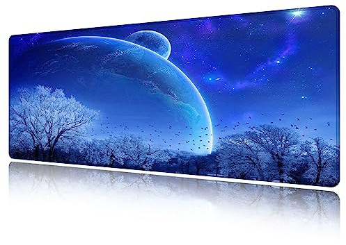 LL-COEUR XXL Gaming Mauspad Laptops Mouse Mat Blau Schreibtischunterlage Desk Pad (1200 x 500 x 2 mm)