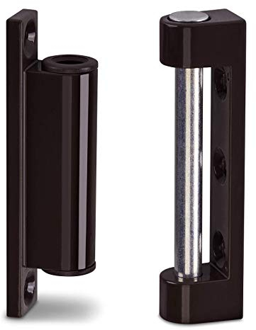 2 x Fensterbänder 75 mm Metall braun RAL 8019 Reparaturbänder Renovierbänder zum Aufschrauben von SO-TECH