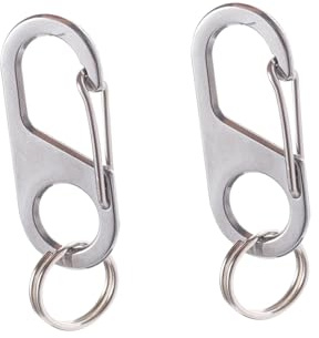 POPETPOP Edelstahl Haustier-Id-Tag Quick Clip 2 Stück Sicherer Hundemarken Clip Für Halsband Und Geschirr Einfacher Wechsel Für Hunde Und Katzen