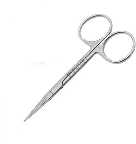 YNR® Tijeras de uñas de acero inoxidable para manicura, pedicura, cutícula, herramienta Pro (tijeras de uñas curvadas de 9 cm)