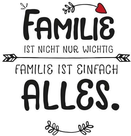 20 Servietten Familie ist einfach alles als Tischdeko mit Spruch 33x33cm