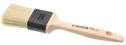 PROLINE ELITE - Pennello professionale da pittore rotondo, 50 mm, qualità premium, per colori a dispersione, impugnatura ergonomica, 100% legno certificato FSC