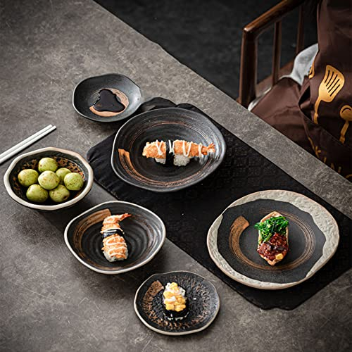 Brigtviee Vajilla Completa Moderna de Porcelana de 24 Piezas para 6 Personas, Juego de Vajilla Combinada Elegante con Plato Llano, Plato de Postre, Plato Hondo y Tazón de Cereal