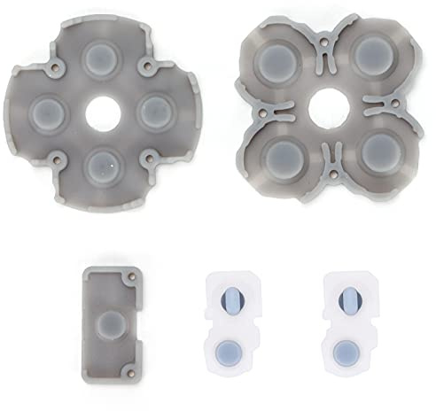 Pièce de Rechange du Contrôleur pour PS5, Coussinets en Caoutchouc Conducteur en Silicone Boutons de Poignée Boutons du Contrôleur Pièce de Rechange de Réparation pour PS5