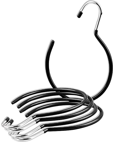 Dtoterul Gürtel Ring 5 Stück Krawattenhalter Kleiderbügel Gürtelhalter Schalhalter mit Haken Huthalter Haken Gürtelringe Schalaufhänger Huthalter Haken Gürtelringe für Kleiderschrank Handtaschen