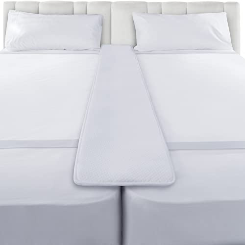 FeelAtHome Bed Bridge Twin (XL) to King Converter Kit, Twin to King Mattress Bridge with Bed Connector Strap, Splits King Gap Filler for Adjustable Bed - No T Wedge Design