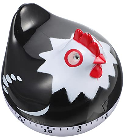 Mobestech Schöner Mechanischer Küchentimer aus Kunststoff Countdown Alarm Küchen Kochtimer für Kochen Backen Studium Kompakter Cartoon Timer mit Erinnerungsfunktion