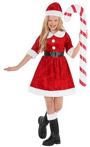 Morph Kids Santa Costume, Santa Costume For Kids, Mrs Claus Costumes Kid, Mrs Claus Dress, Girls Christmas Costumes, 12-14 Years