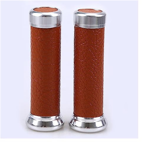 Motorradgriff 7/8 Motorrad Roller Griff Bar Griffe Moto Aluminium Motocross Zubehör Universal Für Shadow 750 (Farbe : Braun, Größe : 1 UK)