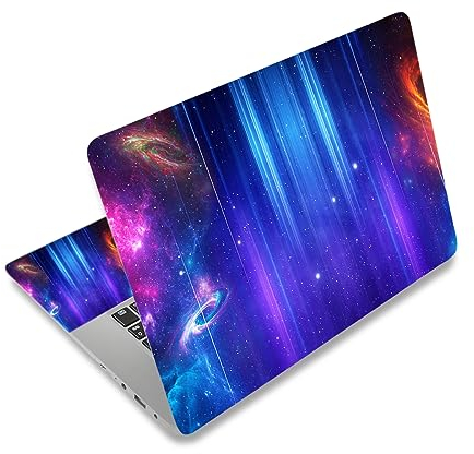 RUYIDAY Laptop-Aufkleber, 30,5 cm - 39,6 cm, für Toshiba, HP, Samsung, Dell, Apple, Acer, Lenovo, Sony, Asus, Weltall-Motiv, Kratzfest, Wiederverwendbar