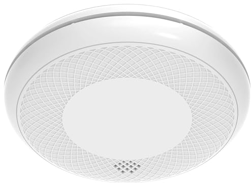 RUNIDUR Rilevatore Combinato di Fumo e CO, Rilevatore di Fumo Autonomo di Monossido di Carbonio, Sensore Accurato con Batteria di 10 Anni, Pulsante di Test, 1 Pezzi