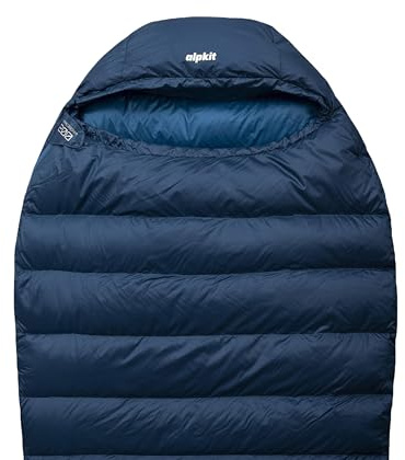 Alpkit Pipedream 200 Ultralight Highly Compressible 2-Season Down Sleeping Bag (Left Zip, Regular) | Insulated Sleeping Bag, Rated to 7 degrees