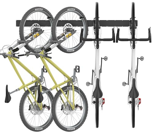 Ultrawall Swivel Bike Storage Rack, Adjustable Wall Mounted Bike Rack for Garage, Vertical Bike Hanger for Indoor Bicycle Storage, Space Saving Bike Holder