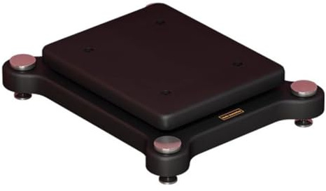 1-stufiges HiFi-Rack-AV-Regal Audio-Basis-Bücherregal-Verstärkerständer HiFi-Verstärkerschrank Geräteschrank Lautsprecherregal (Color : Schwarz, S : 25 * 35cm(1Tier))