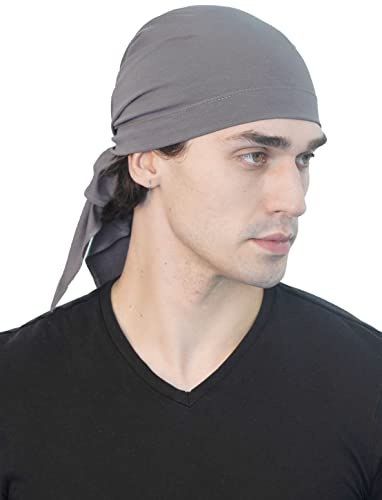 Deresina Bandana unisexe extra large en bambou – Couvre-tête doux et respirant pour perte de cheveux et chimio – Couvre-chef quotidien, Taille unique