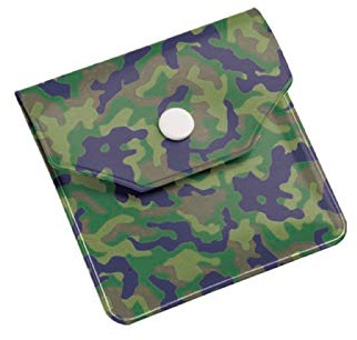 One Shop Aschenbecher im Taschenformat für Zigaretten, waschbar, weich, mit Innenfutter, feuerfest, Aschenbecher, für Zigaretten, Strandtasche, Schwimmbad, geruchshemmend, 2 Stück (Camouflage)