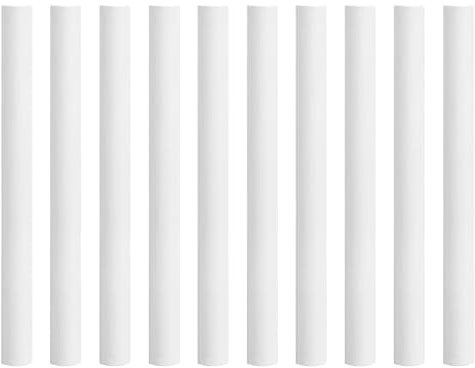Aomaic 10 PCS White Thickened Silicone Radiator Pipe Covers, 200mm x 15mm, Easy to Cut & Install, Perfect Pipe Decoration, 10 Count