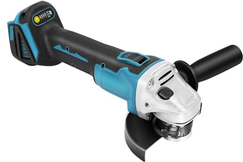 Trintion Akku Winkelschleifer (800 Watt, Scheiben-Ø: 125 mm, Leerlaufdrehzahl: 10.000 min-1) 18V Winkelschleifer mit Drehzahlregelung Trennschleifer Scheibe Für Spindle Lock Keine Batterie