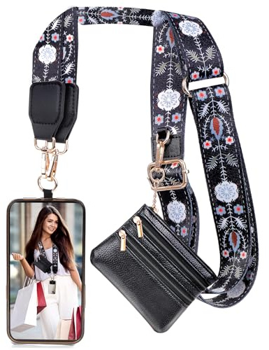 XANGNIER Clip and Go Strap for Phone with Wallet Crossbody,Multicolor 3