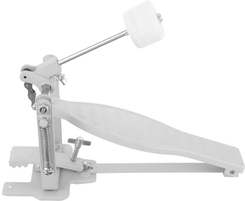Pedal Plata de Bombo Batería Simple de Metal y Jazz | Piezas para Práctica de Pedales, para Bateristas, Accesorio de Instrumento Musical