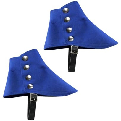 Baoblaze Gangster Gamaschen Party Gothic 20er Jahre Männer Geschenk Kostüm Mittelalter Piraten Stiefelüberzüge, Blau