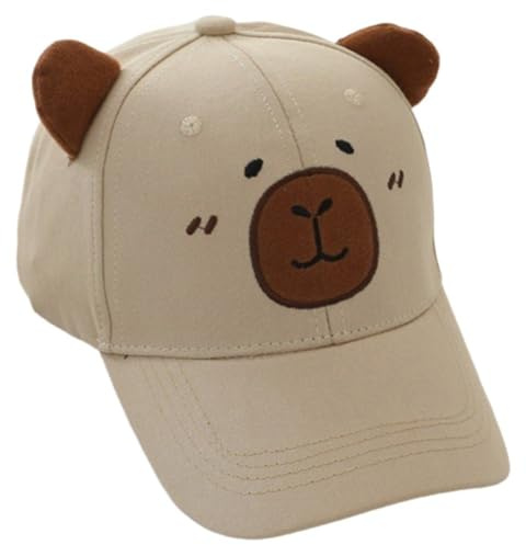 Zghhc Rolig Capybara hatt, andningsbar skärmkeps, basebollhatt, broderad Capybara-hatt, sommarskyddshatt för barn