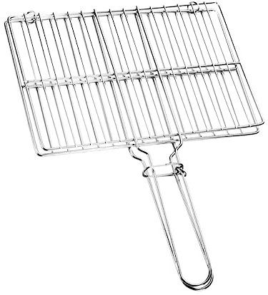 TOGEVAL Panier à Griller Inoxydable Accessoires De Barbecue Grillage De Viande Et Légumes Panier De Cuisson pour Poisson Et Steak Équipement De Grillade Pratique Et Léger
