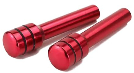 2 manopole per serratura della portiera dell'auto, perni in lega di alluminio, per serratura interna della porta, per SUV, camion, auto, rimorchi, set di cavi per rimorchi con chiave uguale per