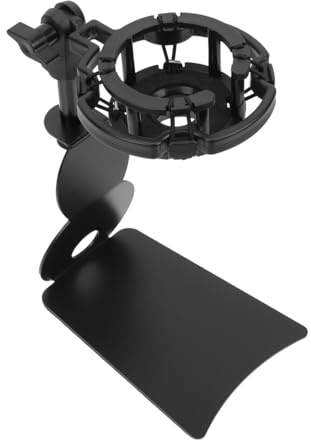 CHICAMPERA Soporte de Micrófono Kit de Montaje Base de Clip Resistente para Escritorio y Abrazadera de Hierro Multiusos 1 Set para Aplicaciones de Mesa