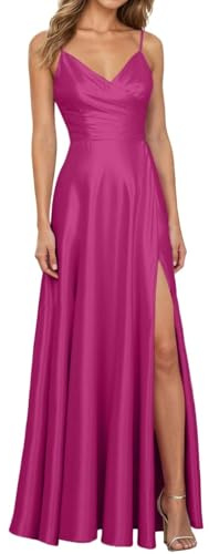 Luadnysin Abito da Cerimonia Donna Abiti Lunghi Eleganti Vestito Curvy Cocktail Gonna Ampia Corto Davanti Lungo Dietro Elegante Damigella Sexy Dresses Matrimonio Civile